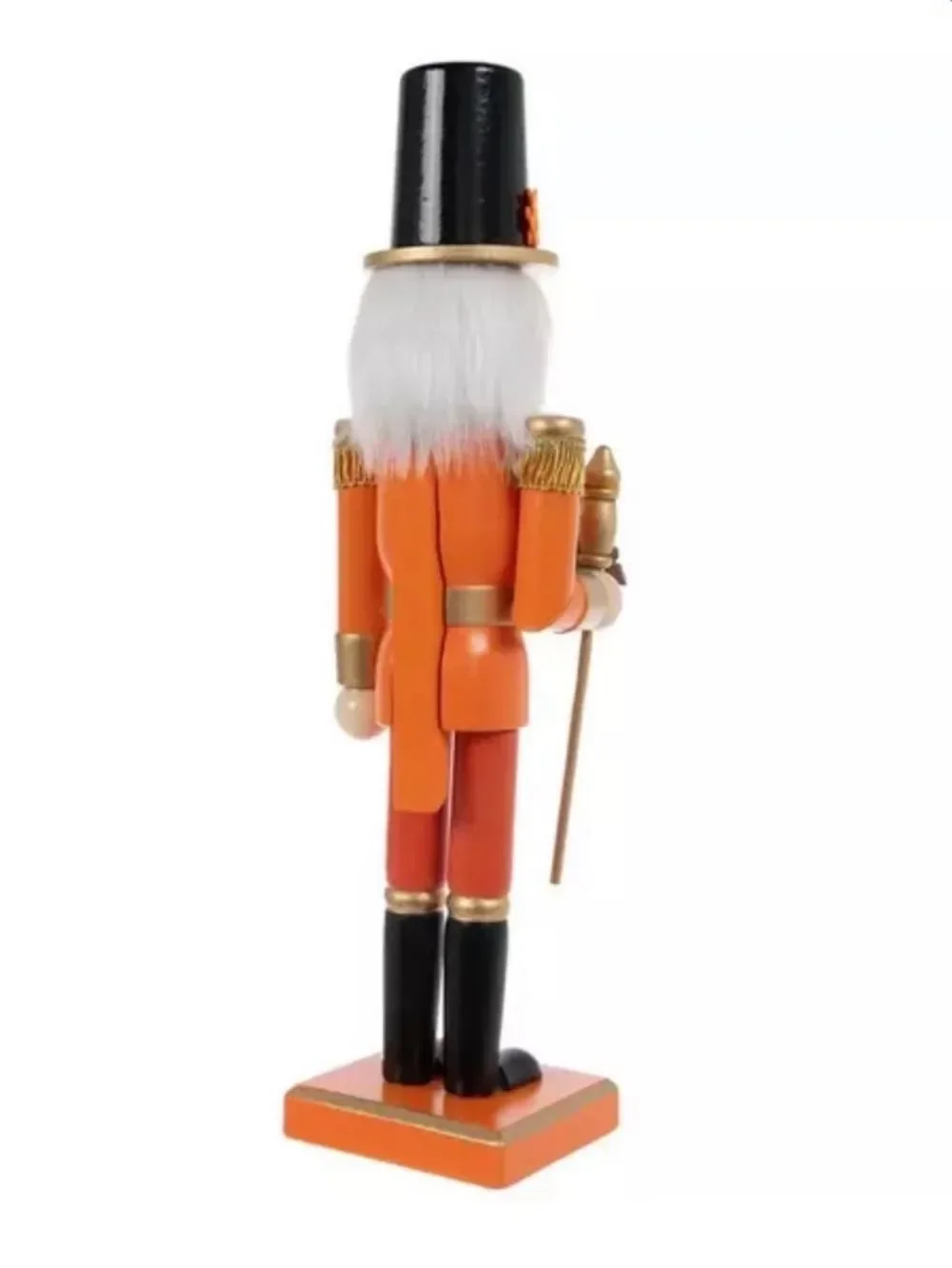 Leaf Scepter Wood Nutcracker Soldier Holiday